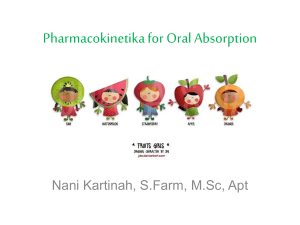 Pharmacokinetika for Oral Absorption