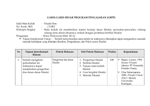 Filsafat Ilmu - sipadu isi surakarta