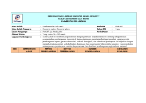 GARIS BESAR PROGRAM PENGAJARAN