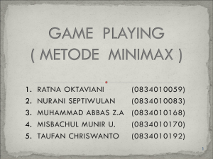 game playing ( metode minimax ) - E