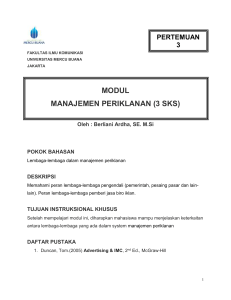 FAKULTAS ILMU KOMUNIKASI UNIVERSITAS MERCU BUANA