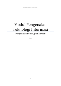 Modul Pengenalan Teknologi Informasi - E