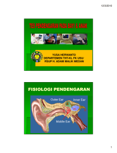 fisiologi pendengaran