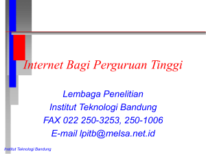 Internet Bagi Perguruan Tinggi