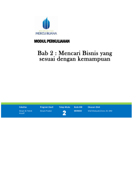 Monitoring dan Evaluasi Usaha