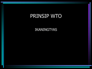 PRINSIP WTO