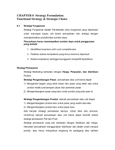 CHAPTER 8 Strategy Formulation: