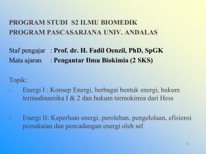 Prof. dr. H. Fadil Oenzil, PhD, SpGK Mata ajar