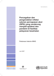 Pencegahan dan pengendalian infeksi saluran pernapasan akut