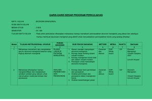 garis-garis besar program perkuliahan - E