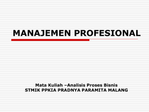 manajemen profesi - Staffsite STIMATA