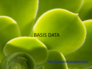 1. Konsep Dasar Basis Data