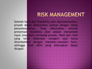 Risk management - Bina Darma e