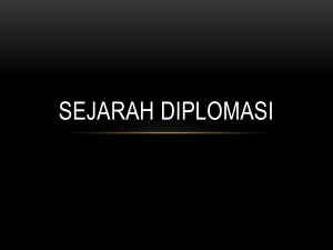 Sejarah Diplomasi - Data Dosen UTA45 JAKARTA