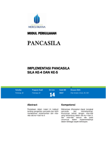 Implementasi Pancasila (Sila Ke 4 dan 5)