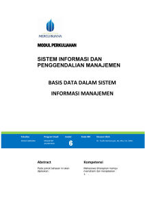 Modul Sistem Informasi dan Pengendalian Internal [TM6]