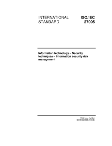 international standard iso/iec 27005