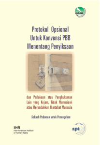 The Optional Protocol: A Manual for Prevention