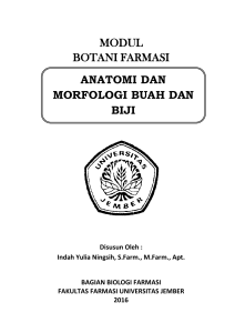 modul botani farmasi anatomi dan morfologi buah dan biji
