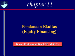 ch11 Pendanaan Ekuitas