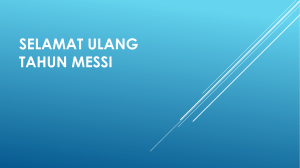 Selamat Ulang Tahun Messi