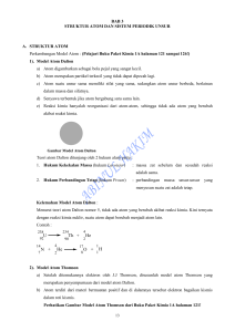 Struktur Atom dan Sistem Periodik Unsur