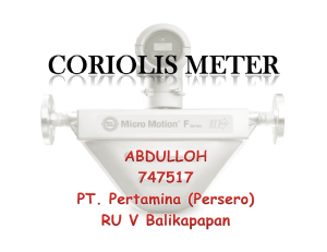 Sensor Flow (Coriolis)