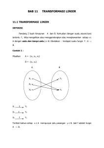 11.2.1 matriks dan transformasi vektor linier