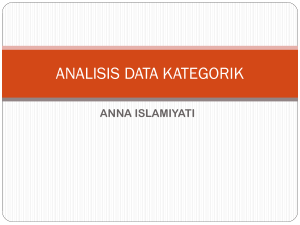 ANALISIS DATA KATEGORIK