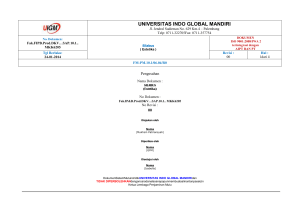 manual prosedur - UIGM | Login Student