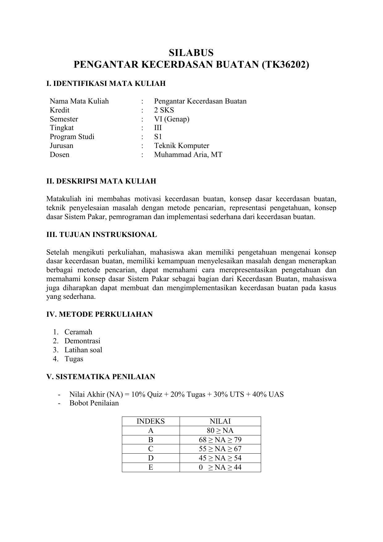 Tugas Mata Kuliah Kecerdasan Buatan Ilmusosial Id