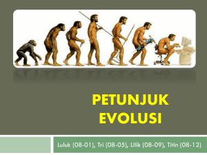 ppt petunjuk evolusi