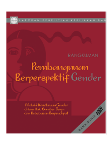 gender - World Bank Group