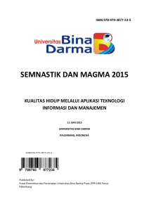 semnastik dan magma 2015 - Bina Darma e-Journal