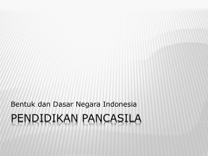 Bentuk dan Dasar Negara Indonesia
