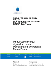 Modul Penulisan Media PR Internal [TM12].
