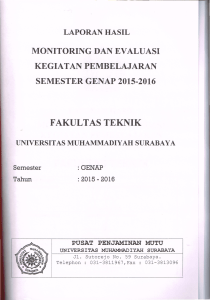 fakultas teknik - Universitas Muhammadiyah Surabaya