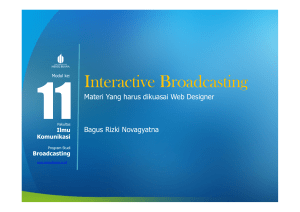 Interactive Broadcasting - Universitas Mercu Buana