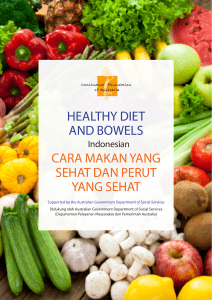 healthy diet and bowels cara makan yang sehat dan perut yang sehat