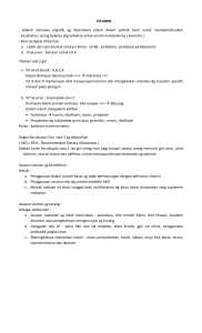 VITAMIN - Adalah senyawa organik yg diperlukan tubuh dalam