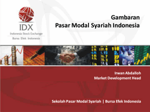 Gambaran Pasar Modal Syariah Indonesia