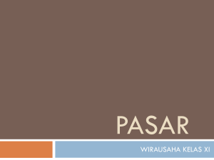 pasar - WIRAUSAHA TIRTAMARTA CENTER