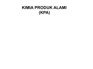 kimia produk alami (kpa)