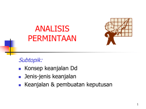 teori permintaan dan analisis