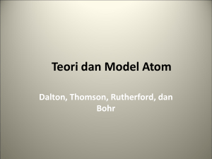 Teori dan Model-Model Atom