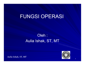 fungsi operasi