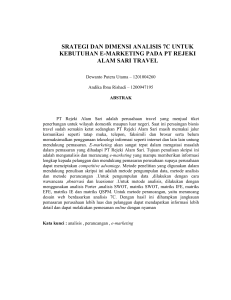 srategi dan dimensi analisis 7c untuk kebutuhan e - Binus e