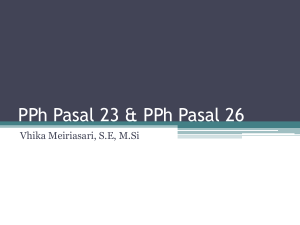 PPh Pasal 23 - UIGM | Login Student