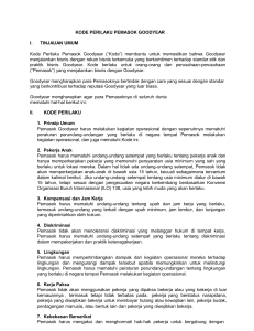 Goodyear Supplier Code of Conduct