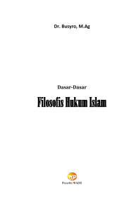 Filosofis Hukum Islam - Repository IAIN Bukittinggi